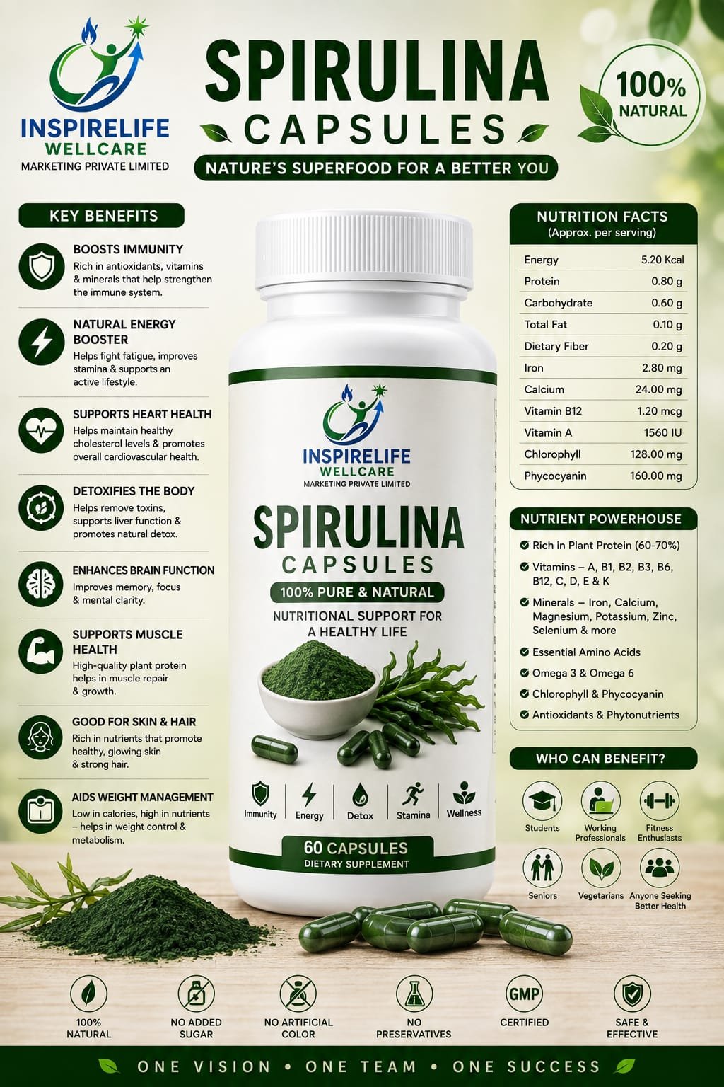 SPIRULNA capsules